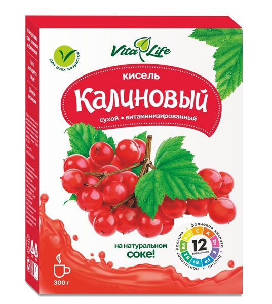 Изображение товара Кисель Виталайф калиновый Алтайвитамины 300г Кисель Виталайф калиновый Алтайвитамины 300г фотография
