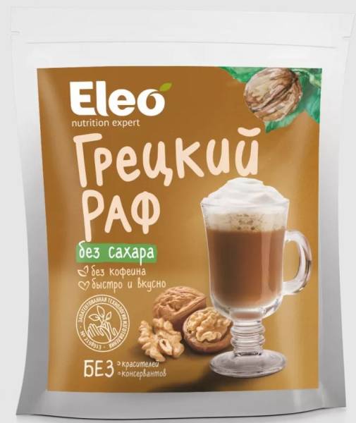 Кофе Грецкий раф без сахара Eleo 150г фотография