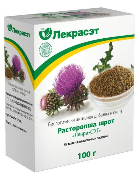 Расторопша шрот Лекра-Сэт 100г фотография