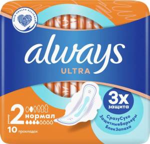 Прокладки олвэйз ultra normal plus с крыл. №10