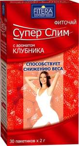 Супер слим чай 30*2г (клубника)