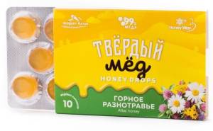 Твердый мед HoneyDrops Горный 30г