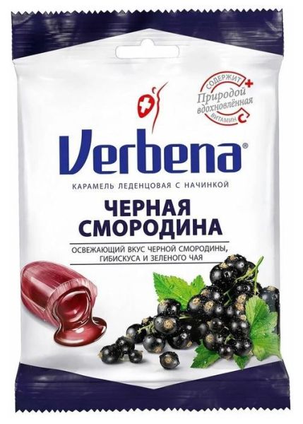 Карамель Verbena черная смородина 60г фотография