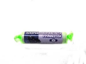 Аскорбиновая кислота гленвитол №10табл виноград